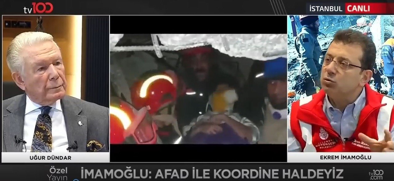 İstanbul Büyükşehir Belediye (İBB) Başkanı Ekrem İmamoğlu, Türkiye'yi sarsan depremlerin