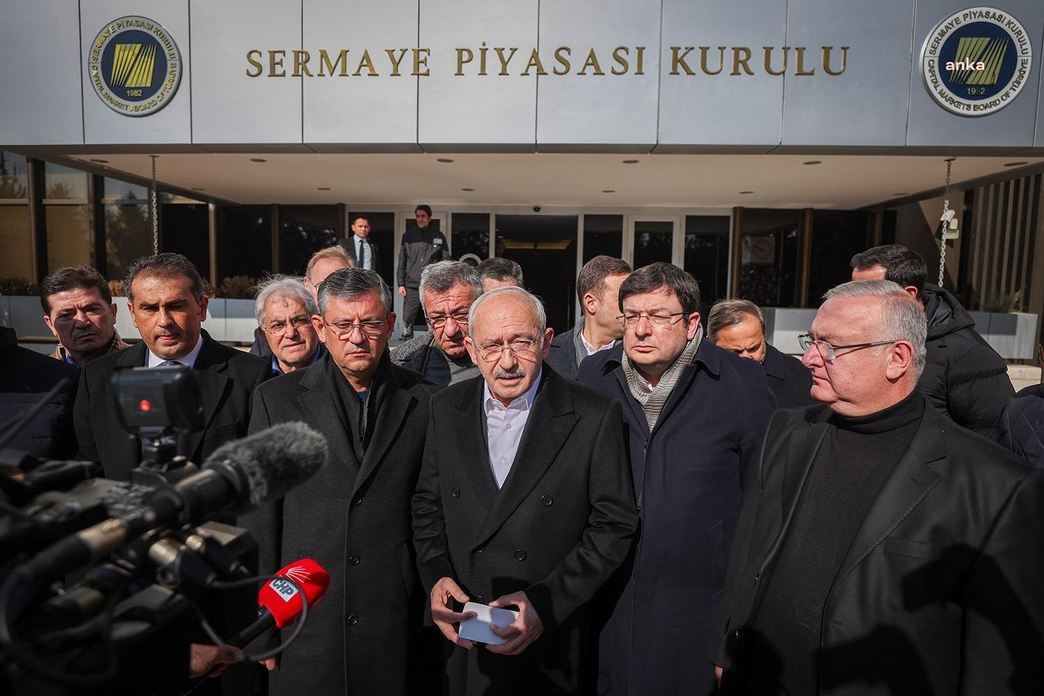 CHP Genel Başkanı Kemal Kılıçdaroğlu, Sermaye Piyasası Kurulu'nun (SPK) Ankara'daki