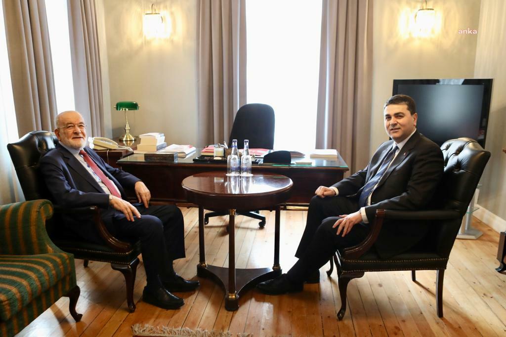 Saadet Partisi Genel Başkanı Temel Karamollaoğlu, Demokrat Parti Genel Başkanı
