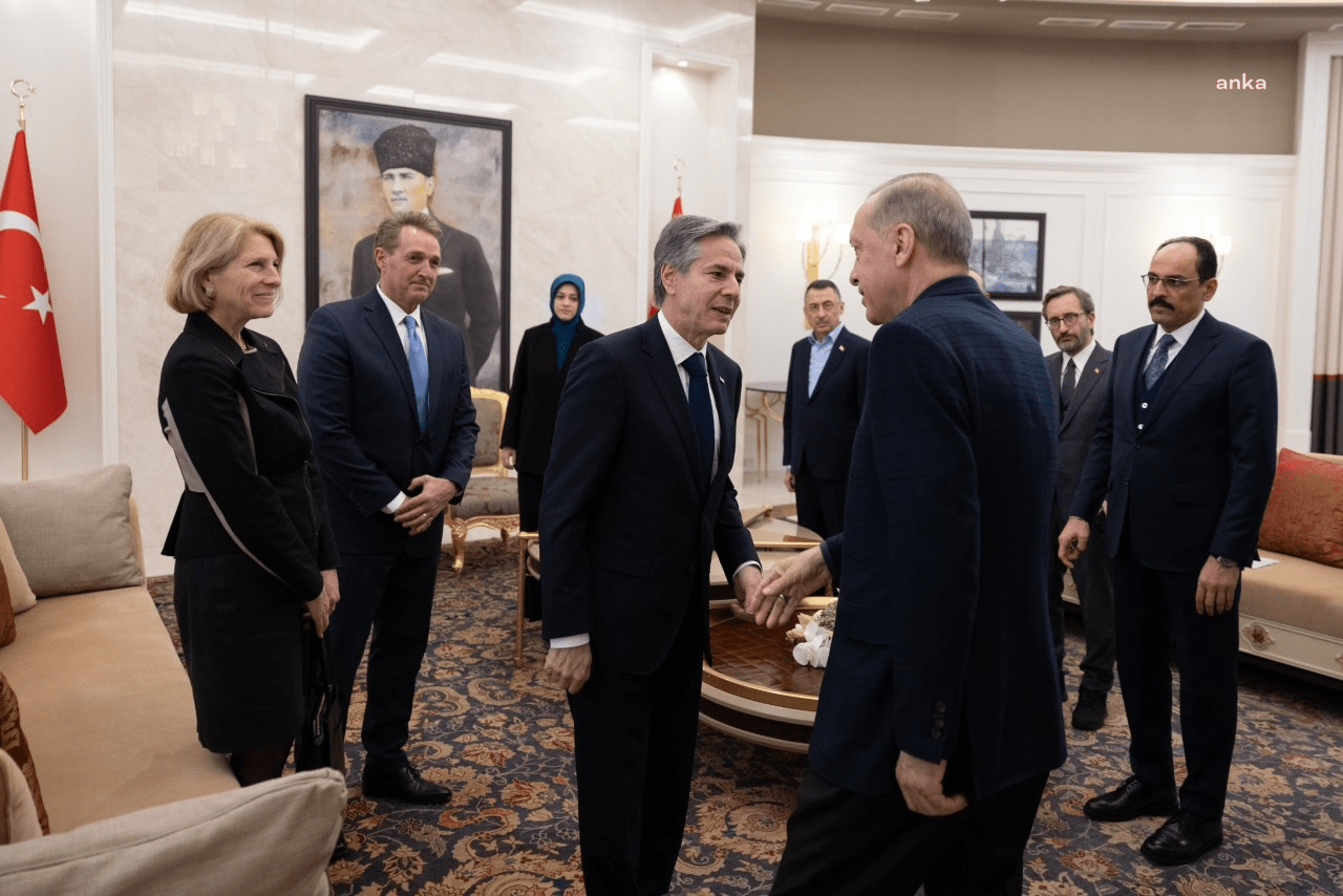 Cumhurbaşkanı Recep Tayyip Erdoğan, ABD Dışişleri Bakanı Antony Blinken ile