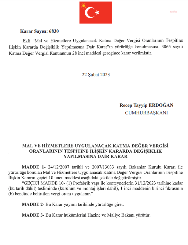 konteyner-ve-prefabrik-yapida-yuzde-1lik-kdv-uygulamasinin-kapsami-genisletildi