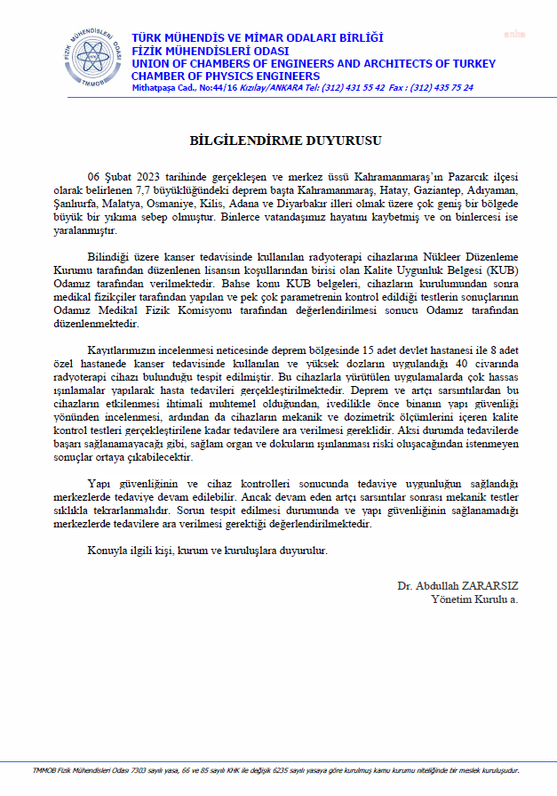 fizik-muhendisleri-odasi-baskani-zararsiz-uyardi-radyoterapi-cihazlarinin-mekanik-ve-dozimetrik-olcumlerini-iceren-kalite-kontrol-testleri-gerceklestirilene-kadar-tedavilere-ara-verilmesi-g