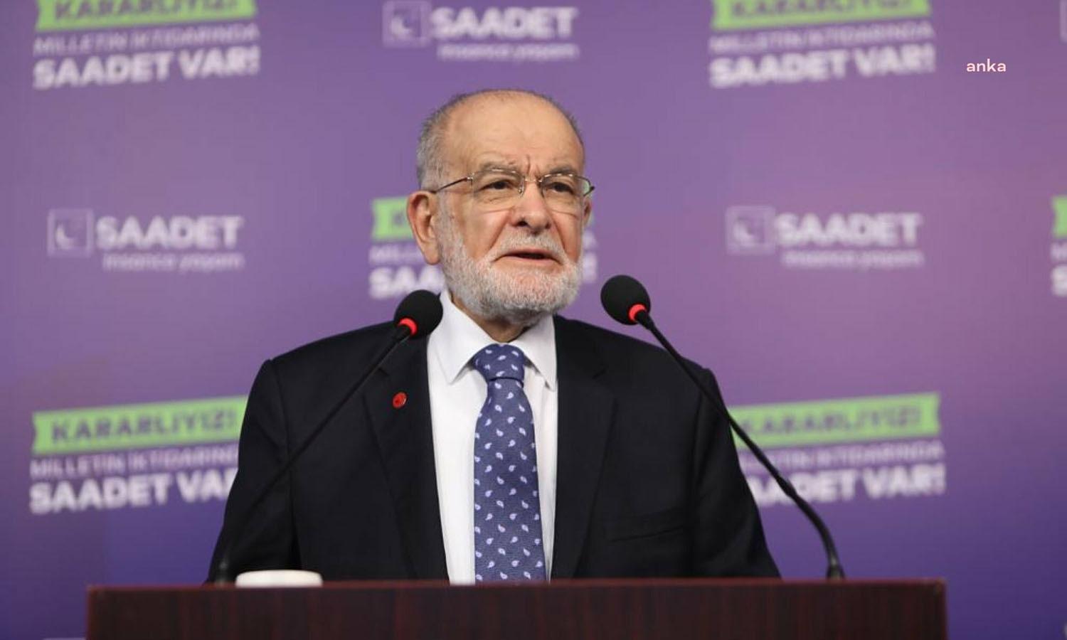 Saadet Partisi Genel Başkanı Temel Karamollaoğlu, “Yapılacak yeni inşaatlar için