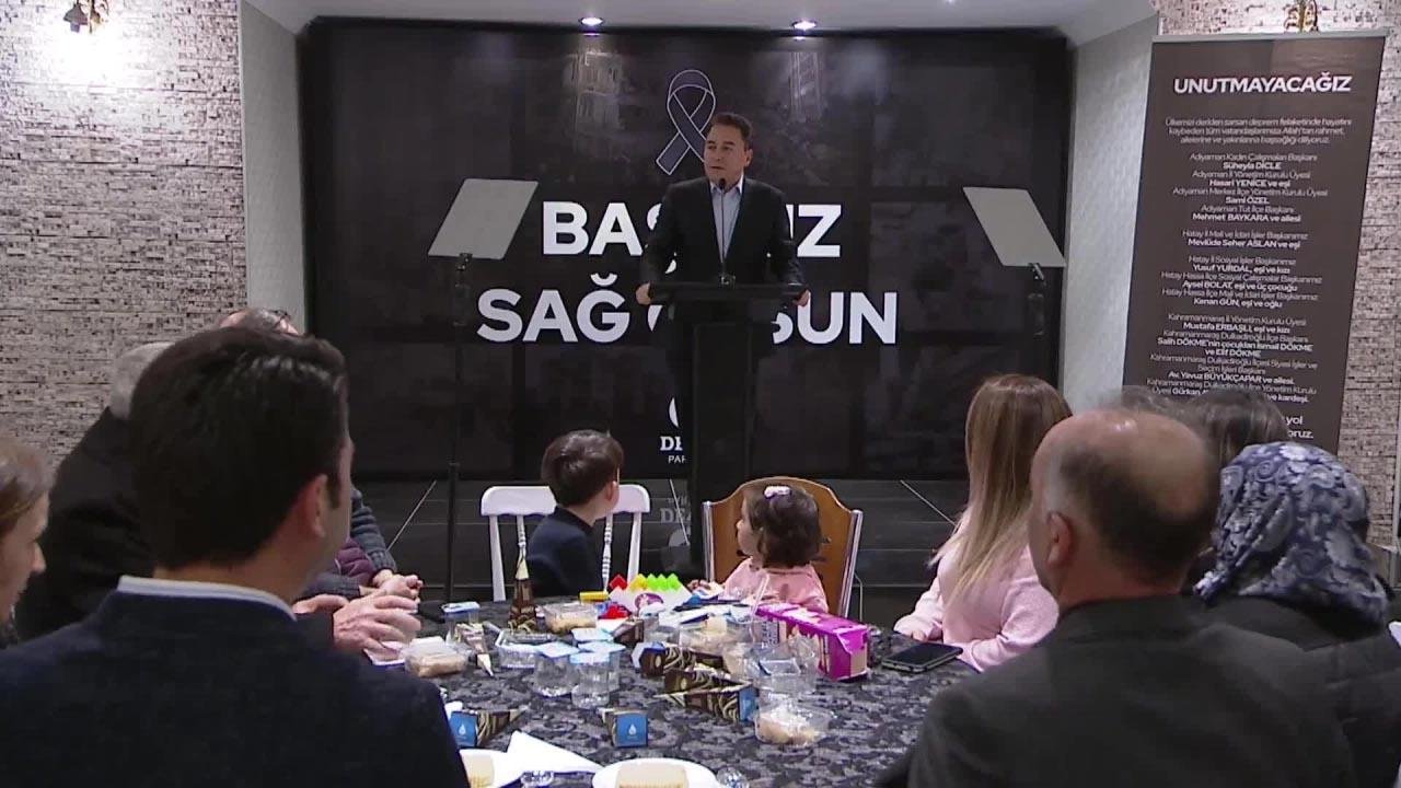 Demokrasi ve Atılım (DEVA) Partisi Genel Başkanı Ali Babacan, partinin