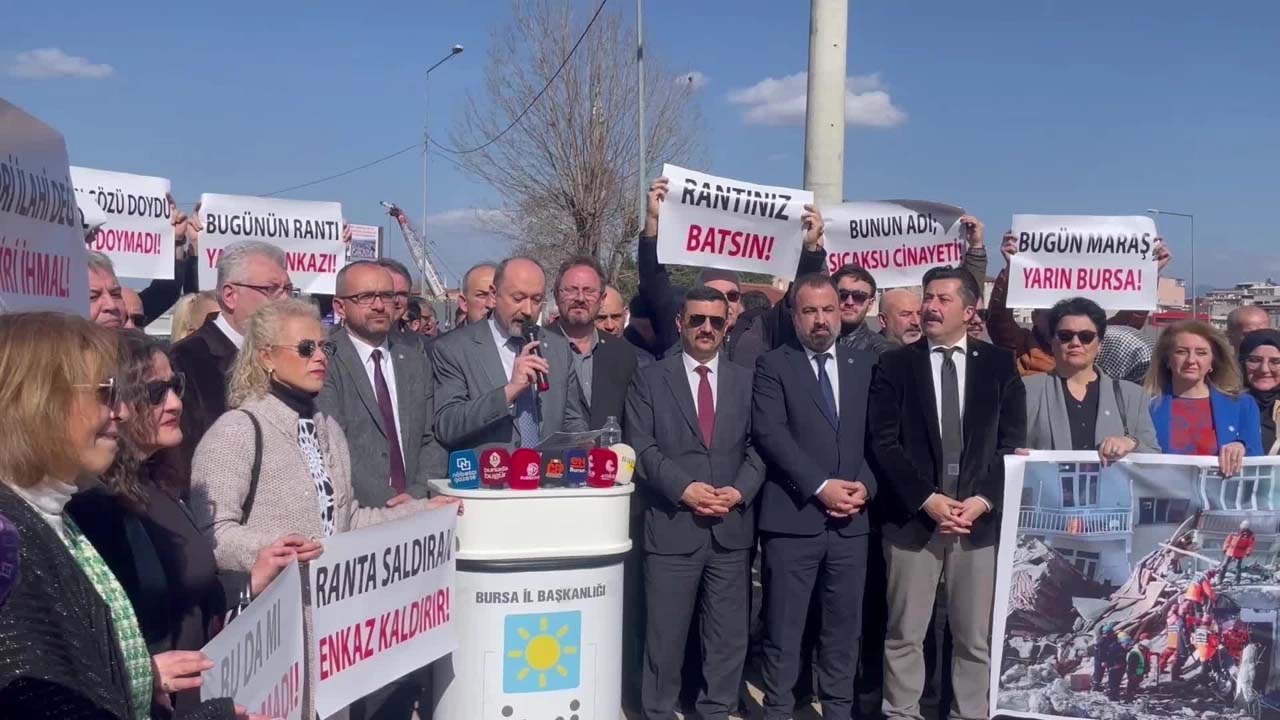 İYİ Parti Bursa İl Başkanlığı, Bursa’nın Tabakhaneler bölgesinde başlatılan konut