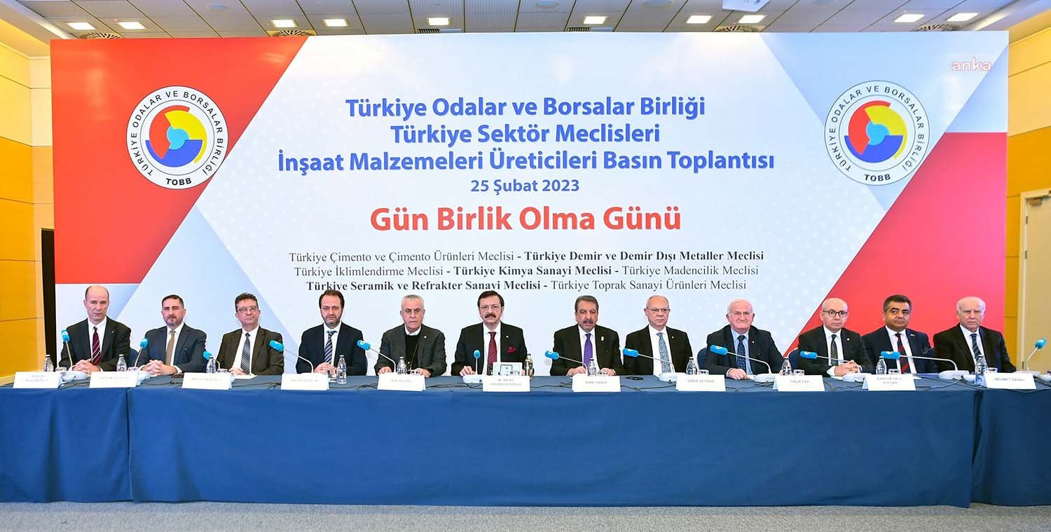 Türkiye Odalar ve Borsalar Birliği (TOBB) Başkanı Rifat Hisarcıklıoğlu, “Deprem
