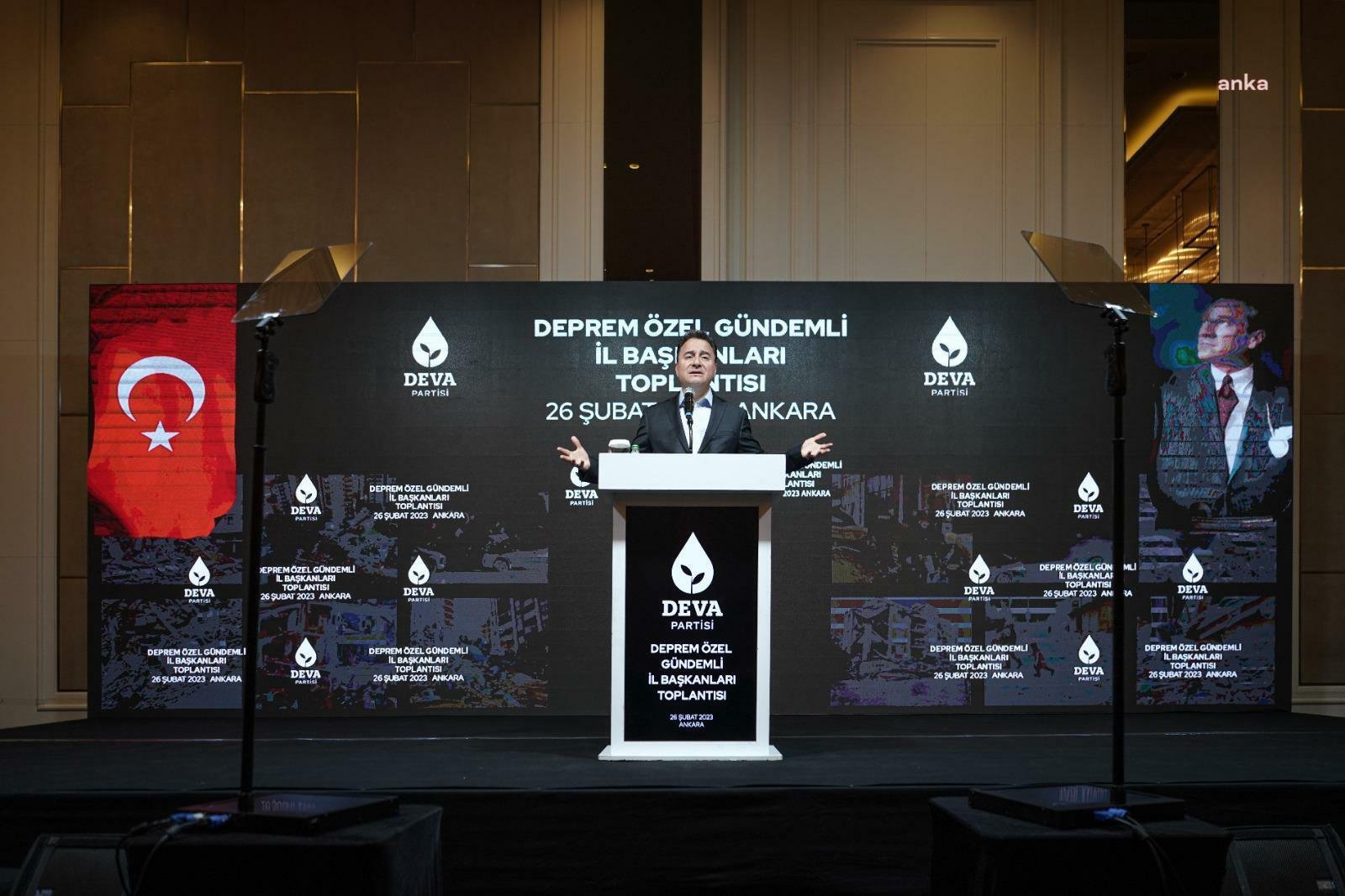 Demokrasi ve Atılım (DEVA) Partisi Genel Başkanı Ali Babacan, Cumhurbaşkanı