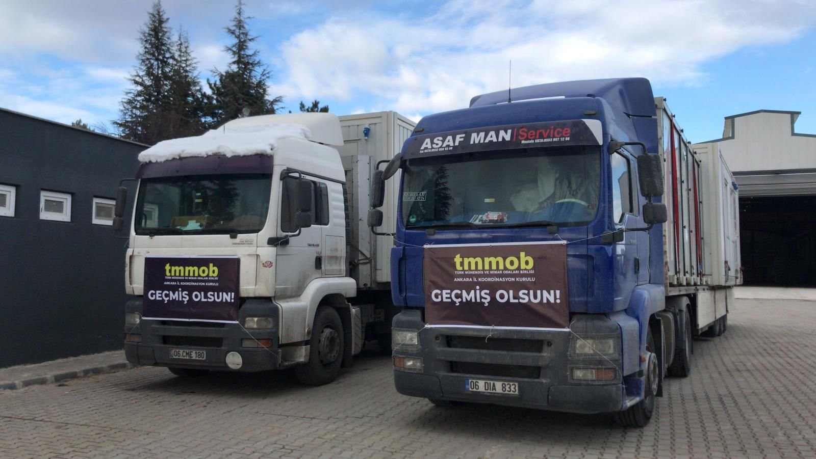 Başkent’te, TMMOB’un Deprem Bölgelerine Yardımı Devam Ediyor TMMOB’a bağlı il koordinasyon kurulları tüm Türkiye’de, topladıkları yardımları deprem