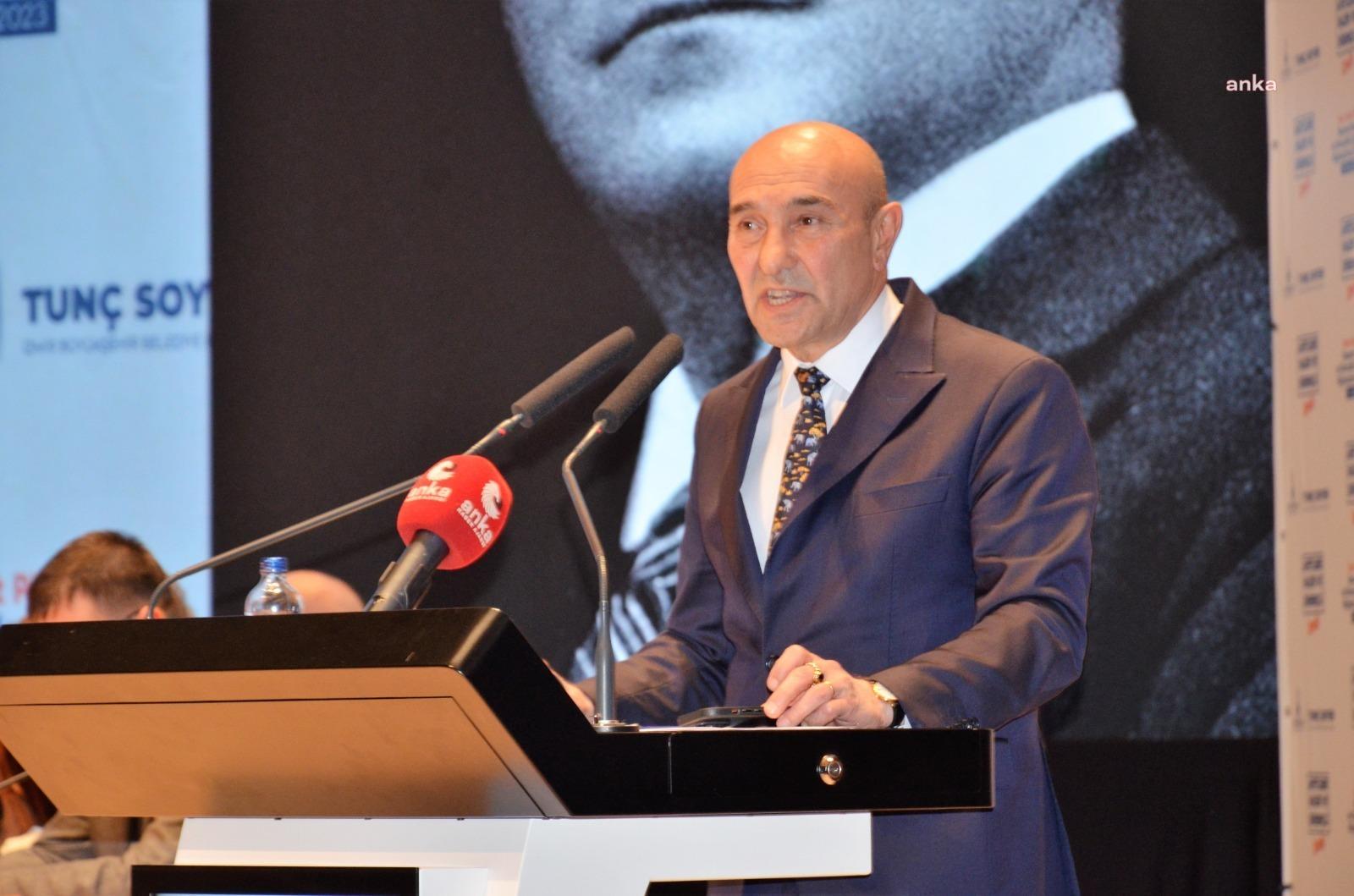 İzmir Büyükşehir Belediye Başkanı Tunç Soyer, “Hükümete çağrımız, müteahhitlik müessesesinin