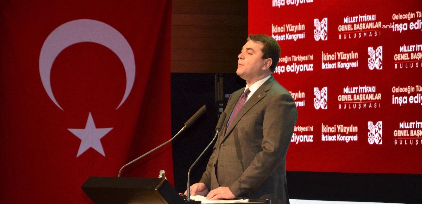 Demokrat Parti Genel Başkanı Gültekin Uysal, İkinci Yüzyılın İktisat Kongresi’nde,