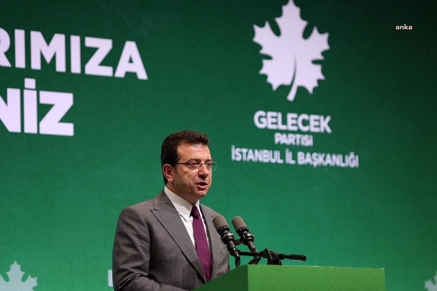 İmamoğlu : “Ülkemize Büyük Bir Değişimi Birlikte Sağlayacağız” İstanbul Büyükşehir Belediye Başkanı Ekrem İmamoğlu, Gelecek Partisi’nin İstanbul’da düzenlediği
