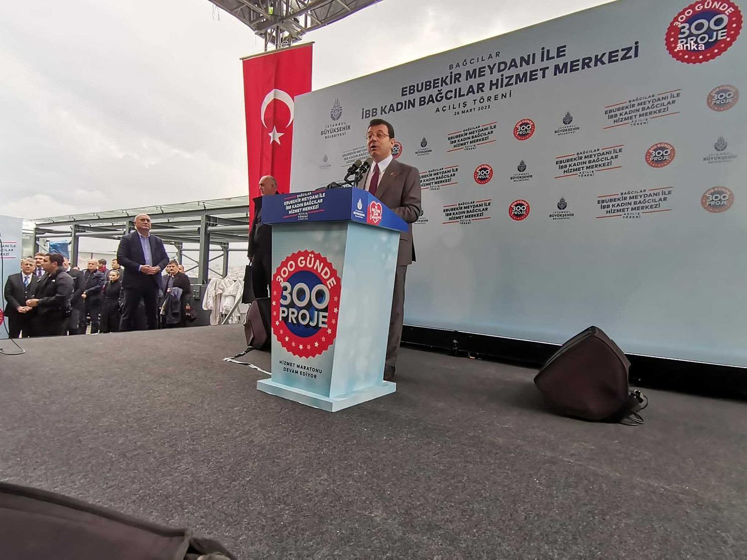 İstanbul Büyükşehir Belediye Başkanı Ekrem İmamoğlu, Bağcılar’daki Ebubekir Meydanı ve