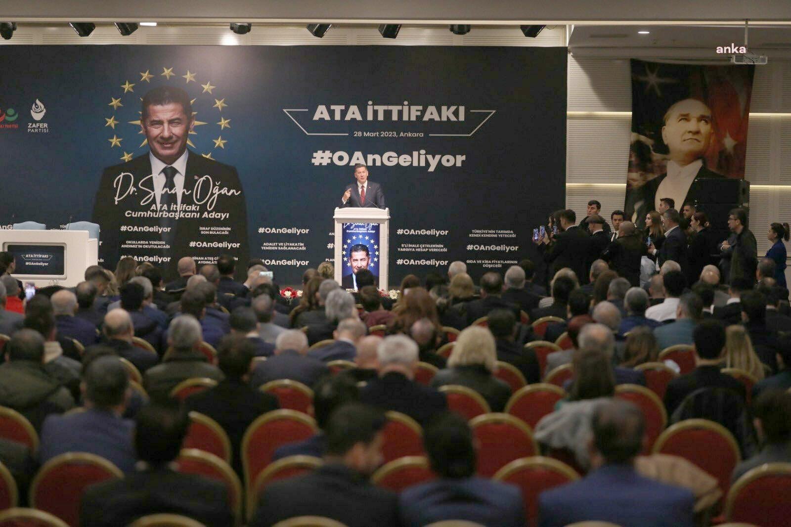 Ata İttifakı’nın cumhurbaşkanı adayı Sinan Oğan, cumhurbaşkanı seçiminin ikinci tura