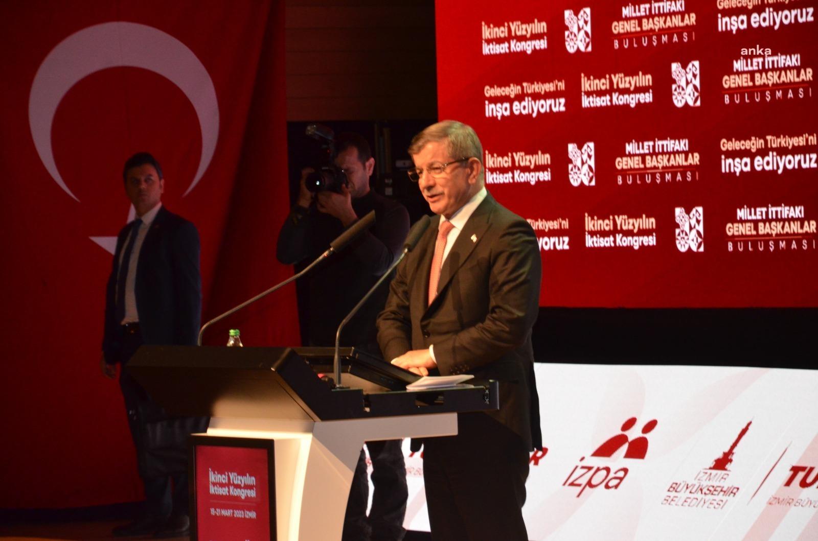 Gelecek Partisi Genel Başkanı Ahmet Davutoğlu, İkinci Yüzyılın İktisat Kongresi’nde,
