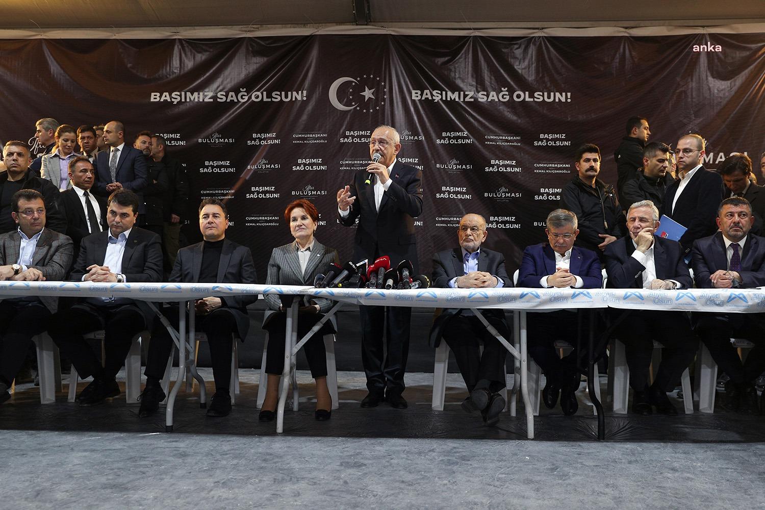 CHP Genel Başkanı, Millet İttifakı Cumhurbaşkanı Adayı Kemal Kılıçdaroğlu; Millet