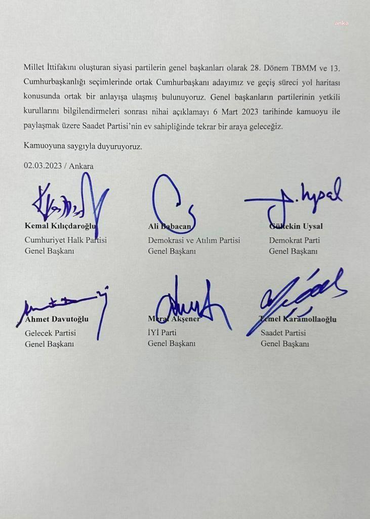 alti-liderden-ortak-aciklama-ortak-cumhurbaskani-adayimiz-ve-gecis-sureci-yol-haritasi-konusunda-ortak-bir-anlayisa-ulasmis-bulunuyoruz-nihai-aciklamayi-6-mart-2023-tarihinde-kamuoyu-ile-paylasmak