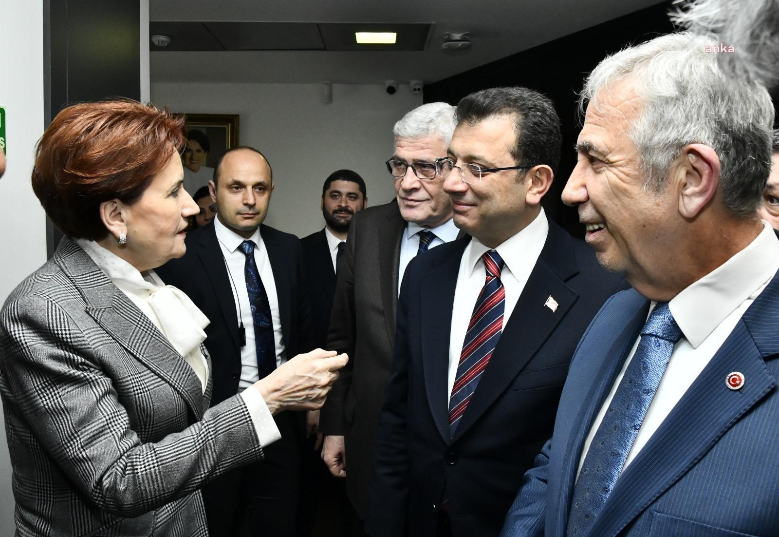 Yavaş ve İmamoğlu, Akşener İle Görüştü… Yavaş: “Milletimizin Ayrılığa Tahammülü Yok”… İmamoğlu: “Memleketimizin Geleceği Açısından Altılı Masa’nın Çok Önemli Olduğunun Bilincindeyiz” Ankara Büyükşehir Belediye Başkanı Mansur Yavaş ve İstanbul Büyükşehir Belediye