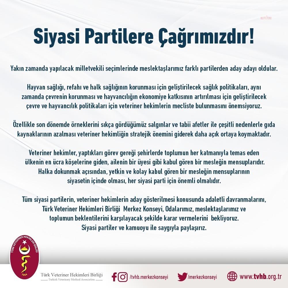 tvhbden-siyasi-partilere-cagri-veteriner-hekimlerin-aday-gosterilmesi-konusunda-adaletli-davranmalarini-bekliyoruz