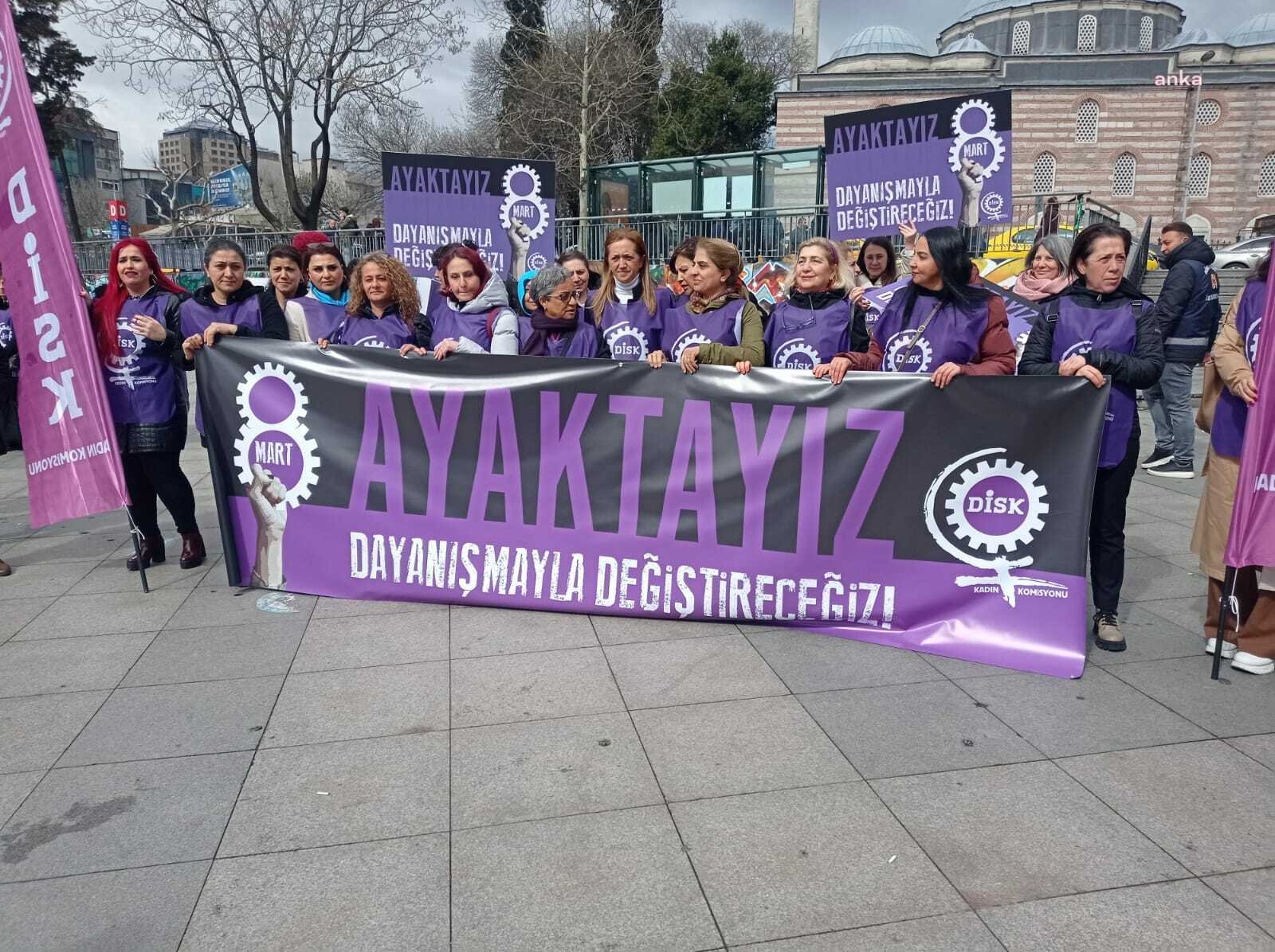 Devrimci İşçi Sendikaları Konfederasyonu (DİSK) Genel Başkanı Arzu Çerkezoğlu, 8