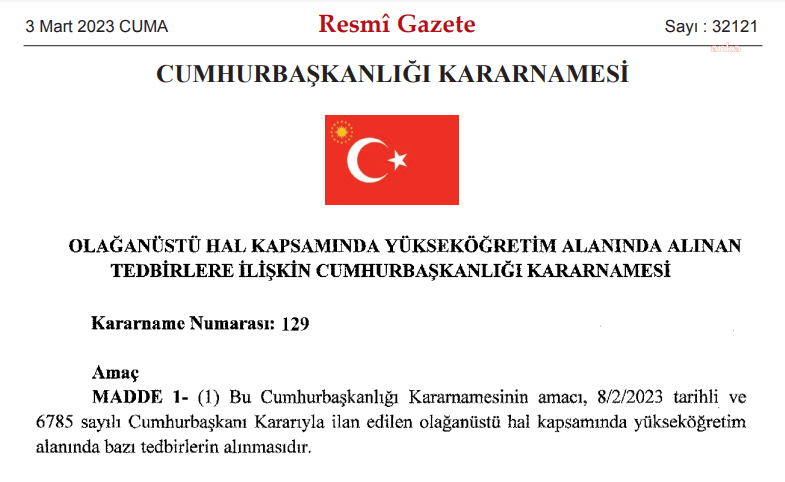 Depremden Etkilenen Üniversite Öğrencilerinin Katkı Payı ve Öğrenim Ücreti Devlet Tarafından Karşılanacak