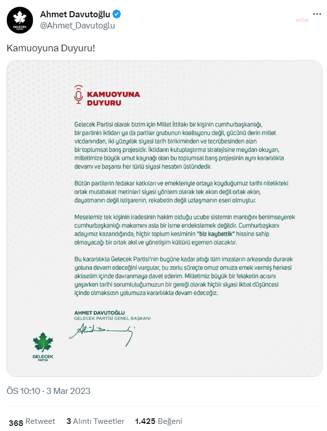 davutoglu-meselemiz-tek-kisinin-iradesinin-hakim-oldugu-ucube-sistemin-mantigini-benimseyerek-cumhurbaskanligi-makamini-asla-bir-isme-endekslemek-degildir