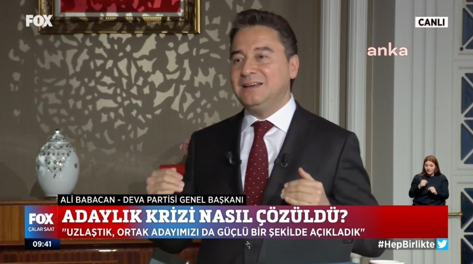 Demokrasi ve Atılım (DEVA) Partisi Genel Başkanı Ali Babacan, CHP