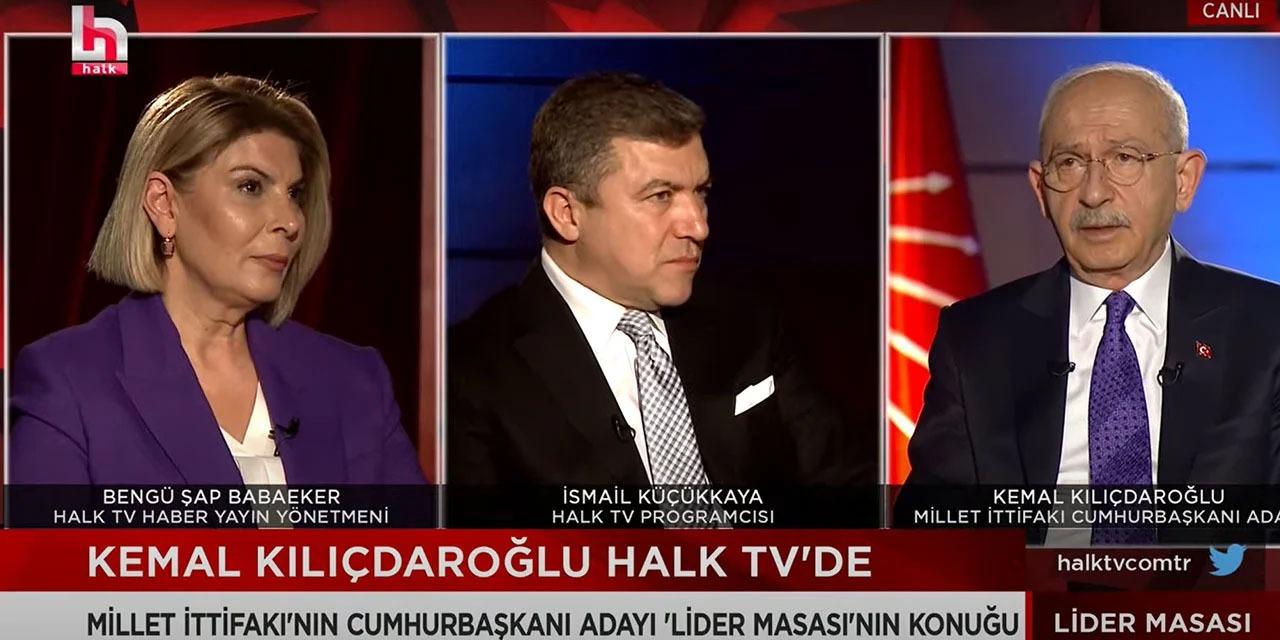 Kılıçdaroğlu: Benim Kanaatim, Birinci Turda Vatandaş Kararını Verir. Vatandaş Değişimden Yana Millet İttifakı Cumhurbaşkanı adayı ve CHP Genel Başkanı Kemal Kılıçdaroğlu,