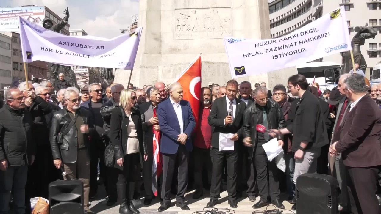 Emekli astsubay ve aileleri yaşadıkları ekonomik sıkıntıdan dolayı ve hakları