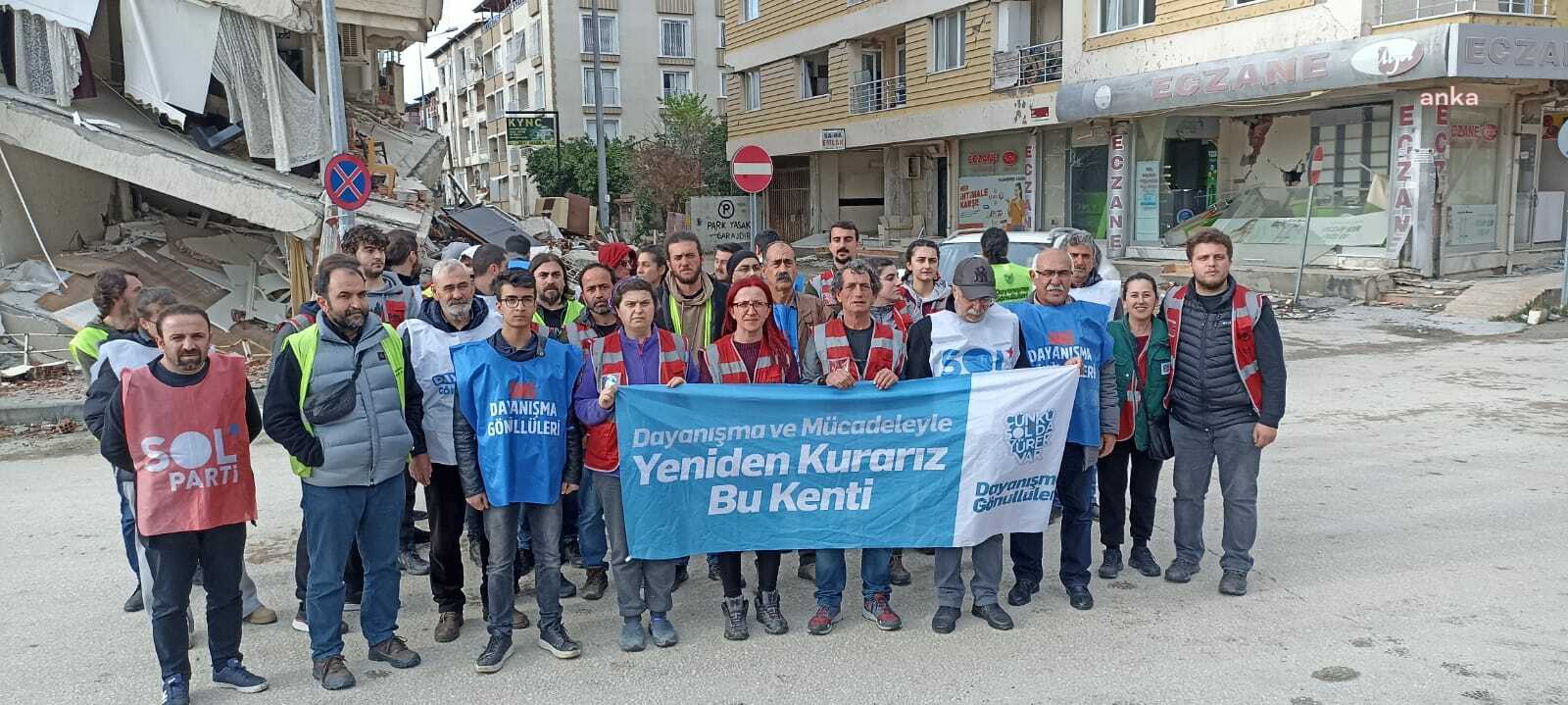 Depremin ilk gününden bugüne Hatay’da depremzedelere destekte bulunan SOL Parti
