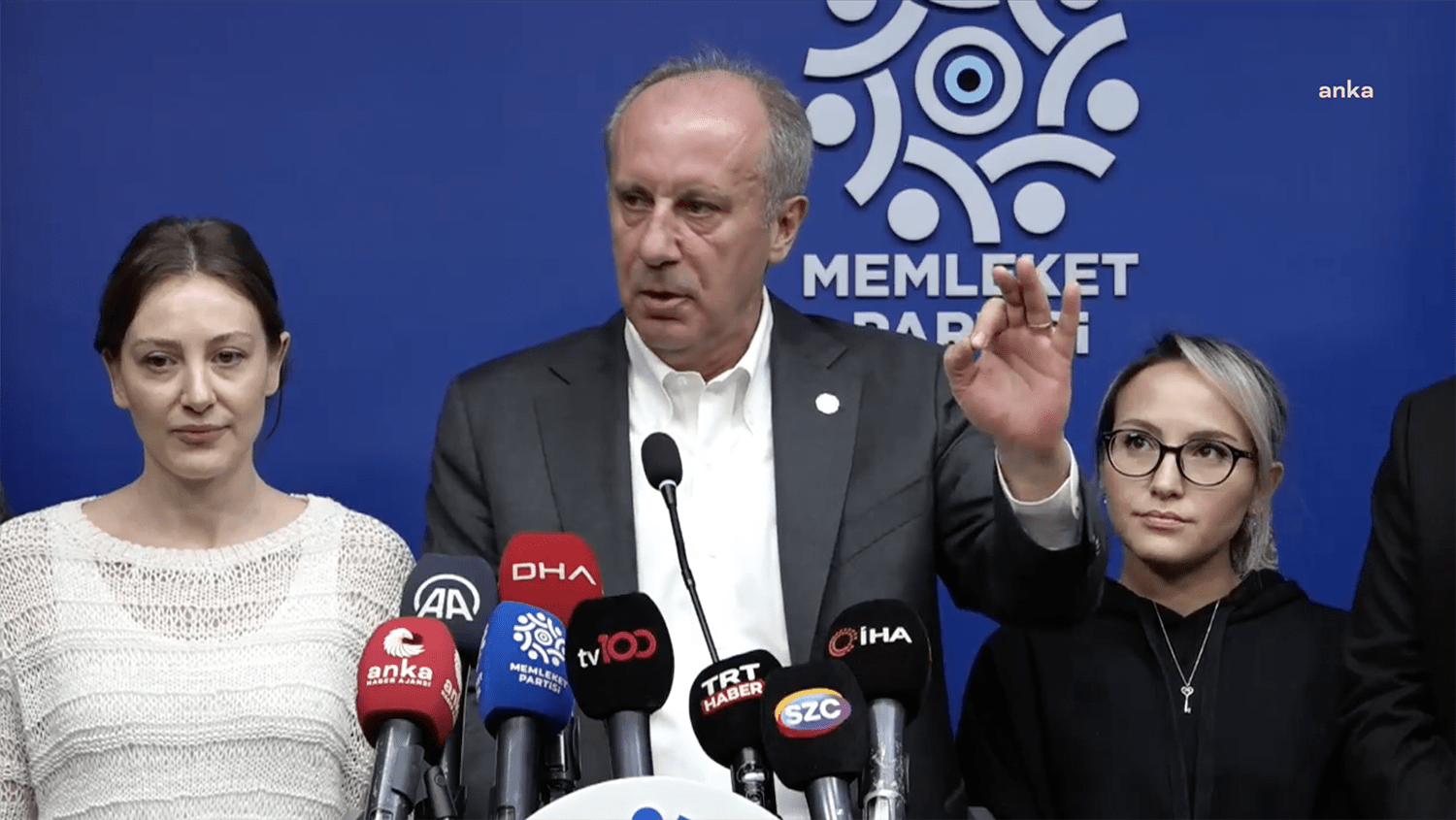 Memleket Partisi Genel Başkanı Muharrem İnce, cumhurbaşkanı adaylığı için gerekli