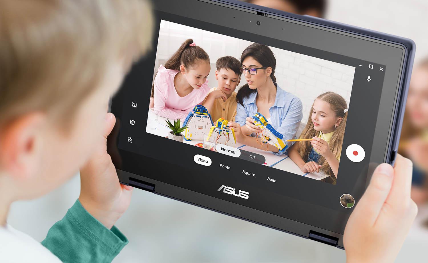 Chromebook serisi ileeğitim dünyasına ayrıcalıklar sunan ASUS,öğrencilerin konforunu ve güvenliğini