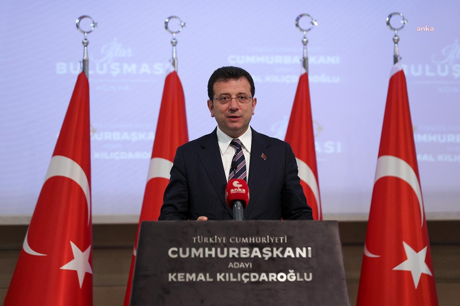 İmamoğlu: “Ülkemizin Huzur İçerisinde Bir Döneme Kavuşması İle İlgili Sürecin Öncüsü, Cumhurbaşkanı Adayımız Sayın Kemal Kılıçdaroğlu Liderliğinde İnşallah Güzel İşleri Hep Birlikte Başaracağız” İstanbul Büyükşehir Belediye (İBB) Başkanı Ekrem İmamoğlu, Konya’daki iftar programında;