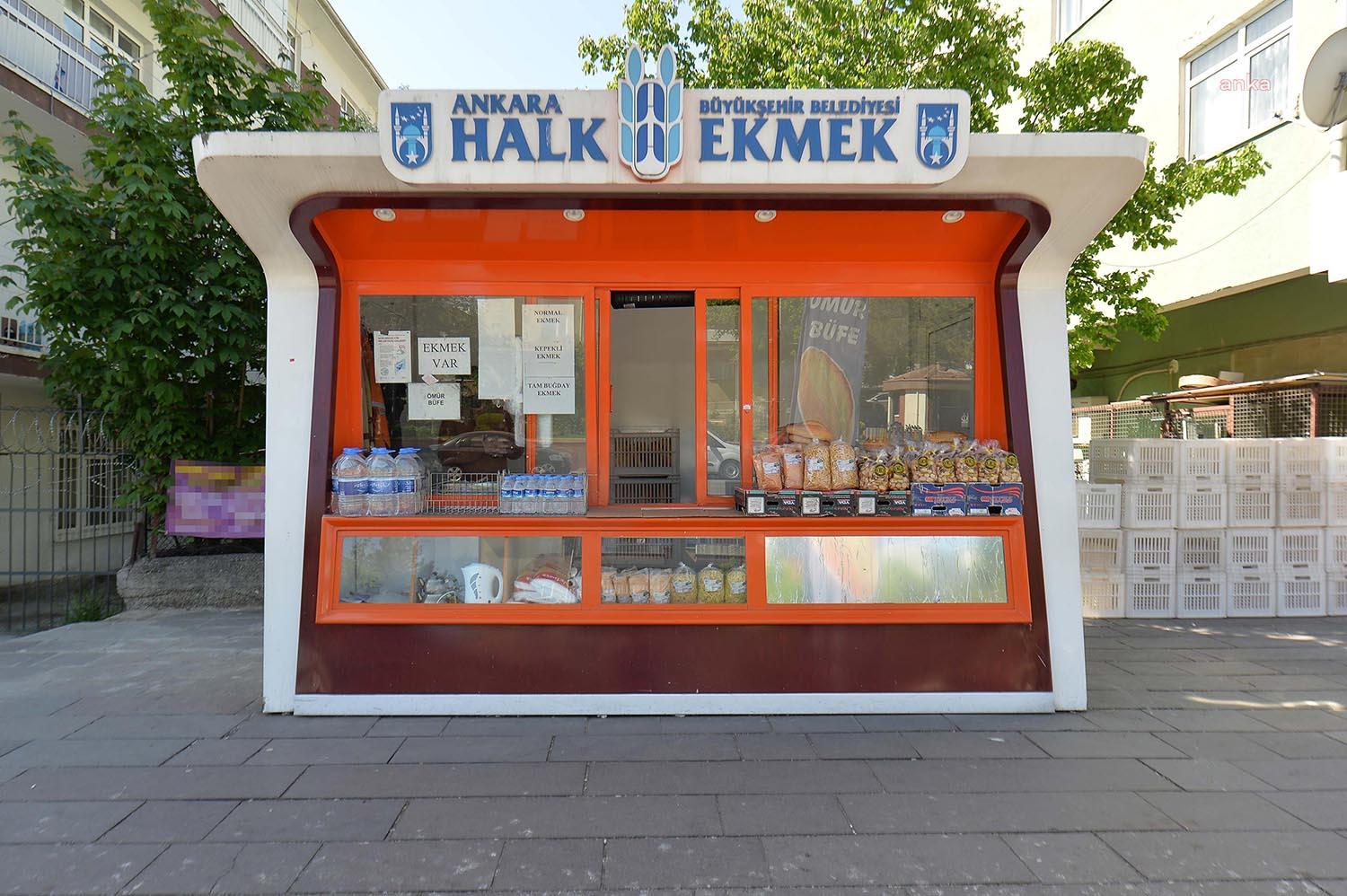 Ankara Büyükşehir Belediyesi, Başkentlilere uygun fiyatla ekmek satışı yapan büfeleri
