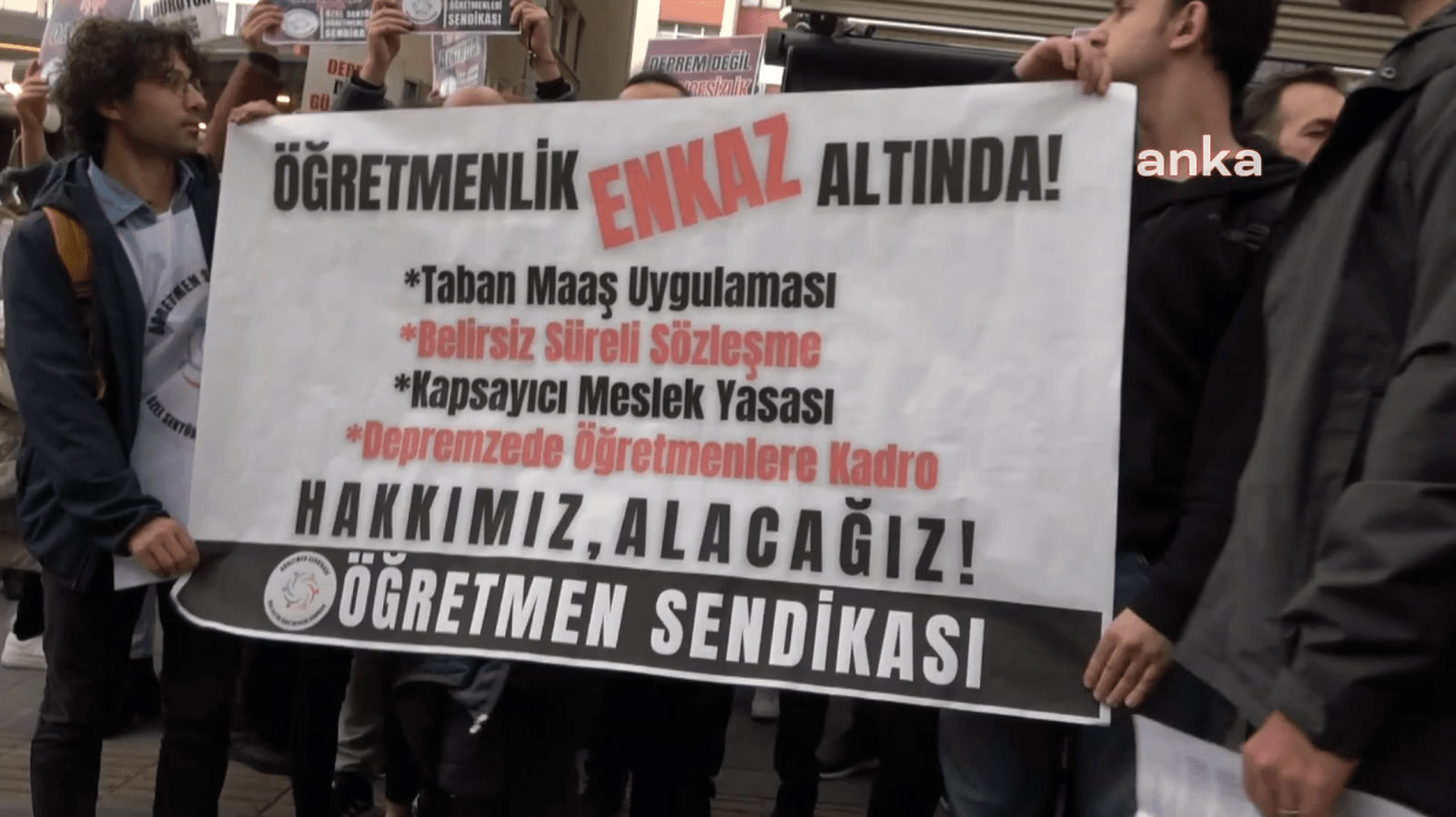 Özel Sektör Öğretmenleri Sendikası üyesi öğretmenler, depremzede öğretmenlerin talepleri, taban