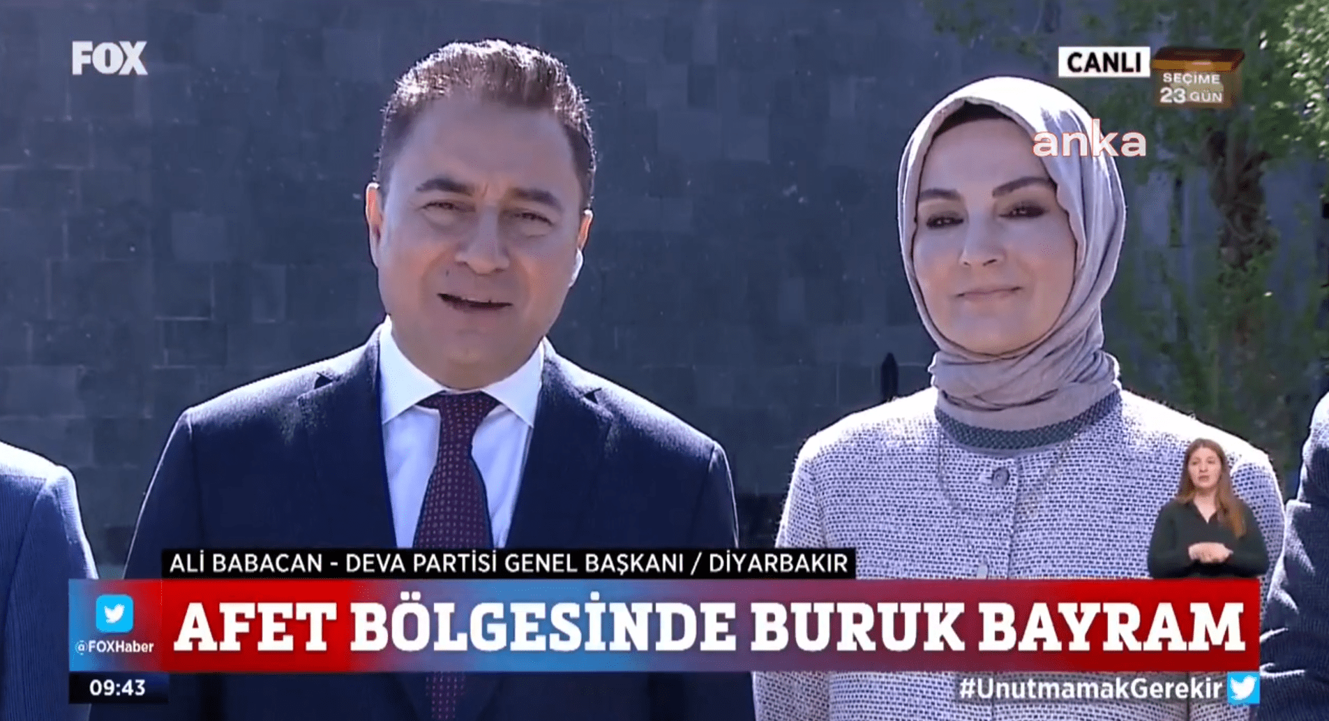 Babacan: Seçim Yakın Olunca Müjde Bulmak Zorundalar Çünkü Ülke Genelinde Durumun Ne Kadar Kötü Olduğunu Bütün Vatandaşlarımız Görüyor DEVA Partisi Genel Başkanı Ali Babacan, Ramazan Bayramı’nın birinci günü
