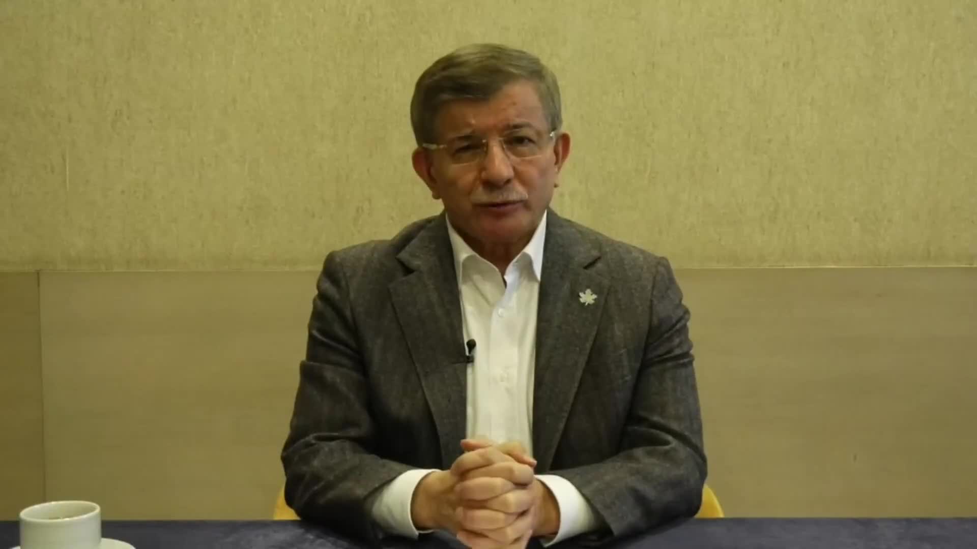 Gelecek Partisi Genel Başkanı Ahmet Davutoğlu, Cumhurbaşkanı Recep Tayyip Erdoğan’a