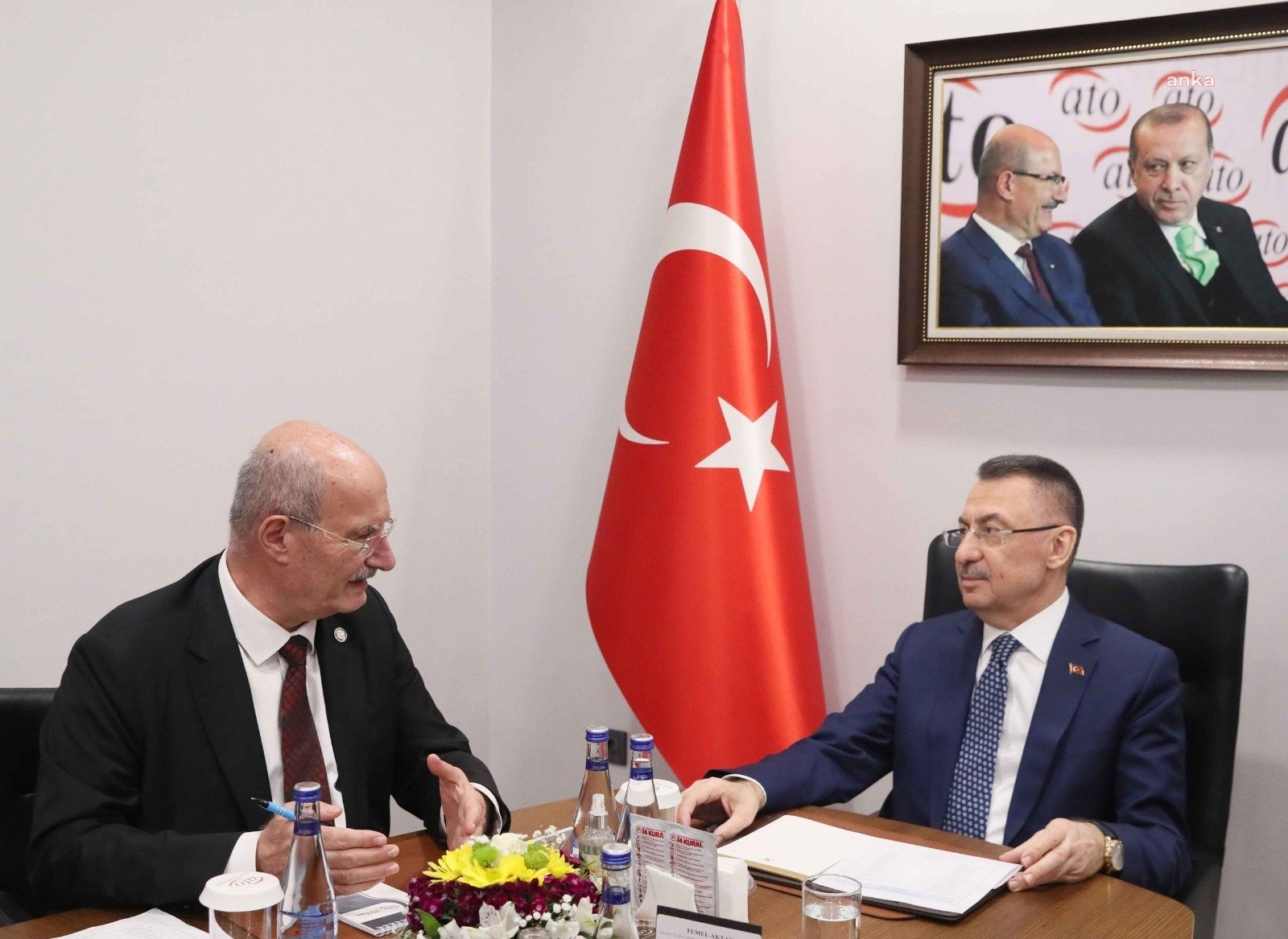 Ankara Ticaret Odası (ATO) Yönetim Kurulu Başkanı Gürsel Baran ve