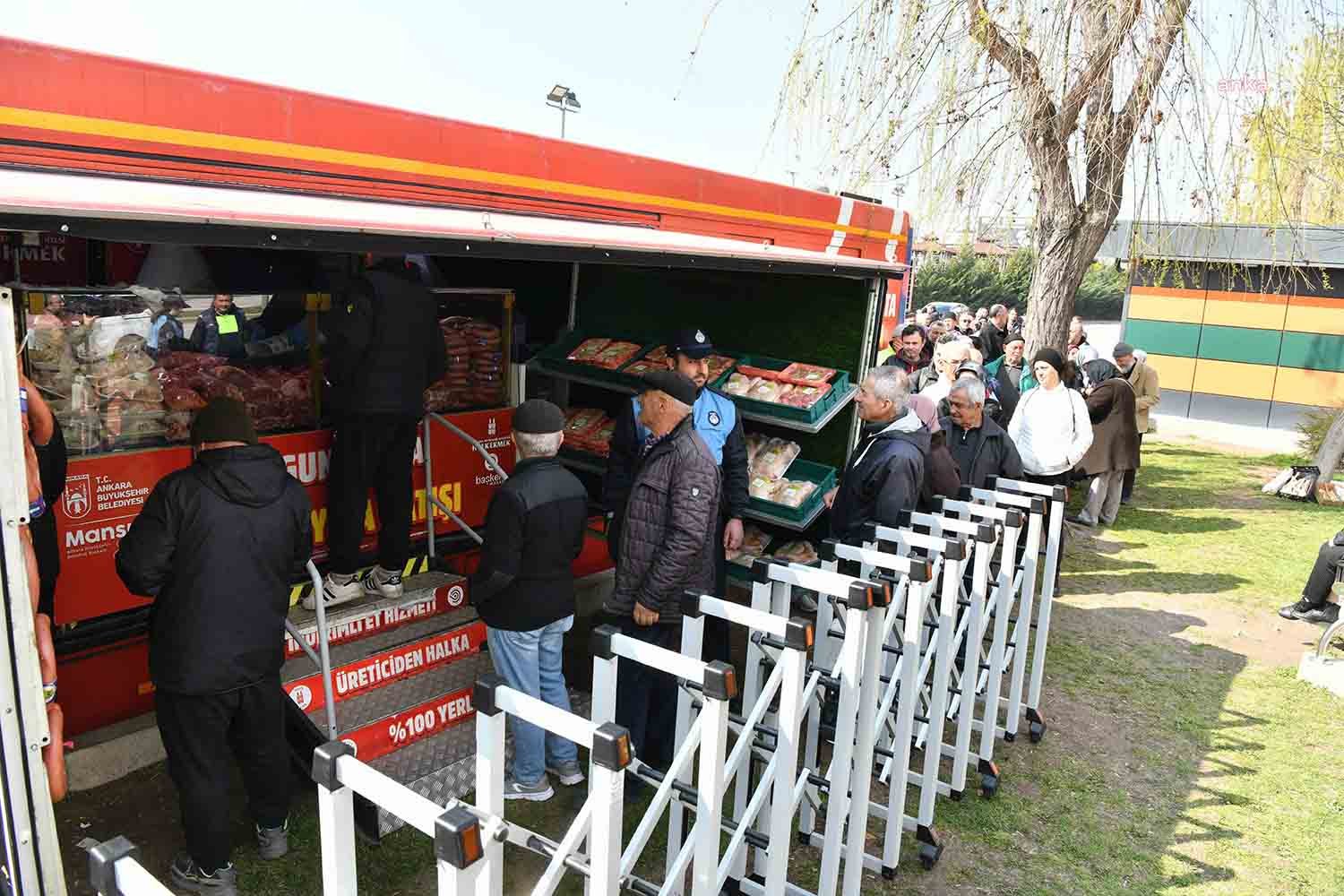 Ankara Büyükşehir Belediyesi’nin 1 Şubat’ta başlattığı uygun fiyatlı et satışı,