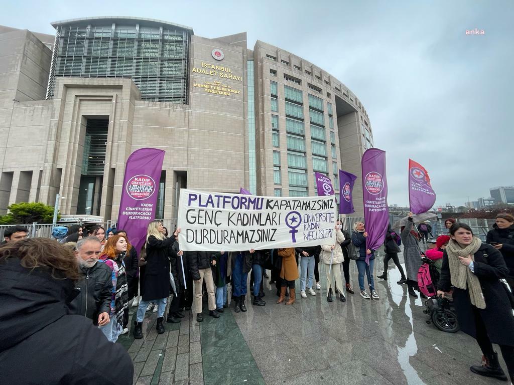 Kadın Cinayetlerini Durduracağız Platformu Derneği’ne açılan kapatma davasının üçüncü duruşması