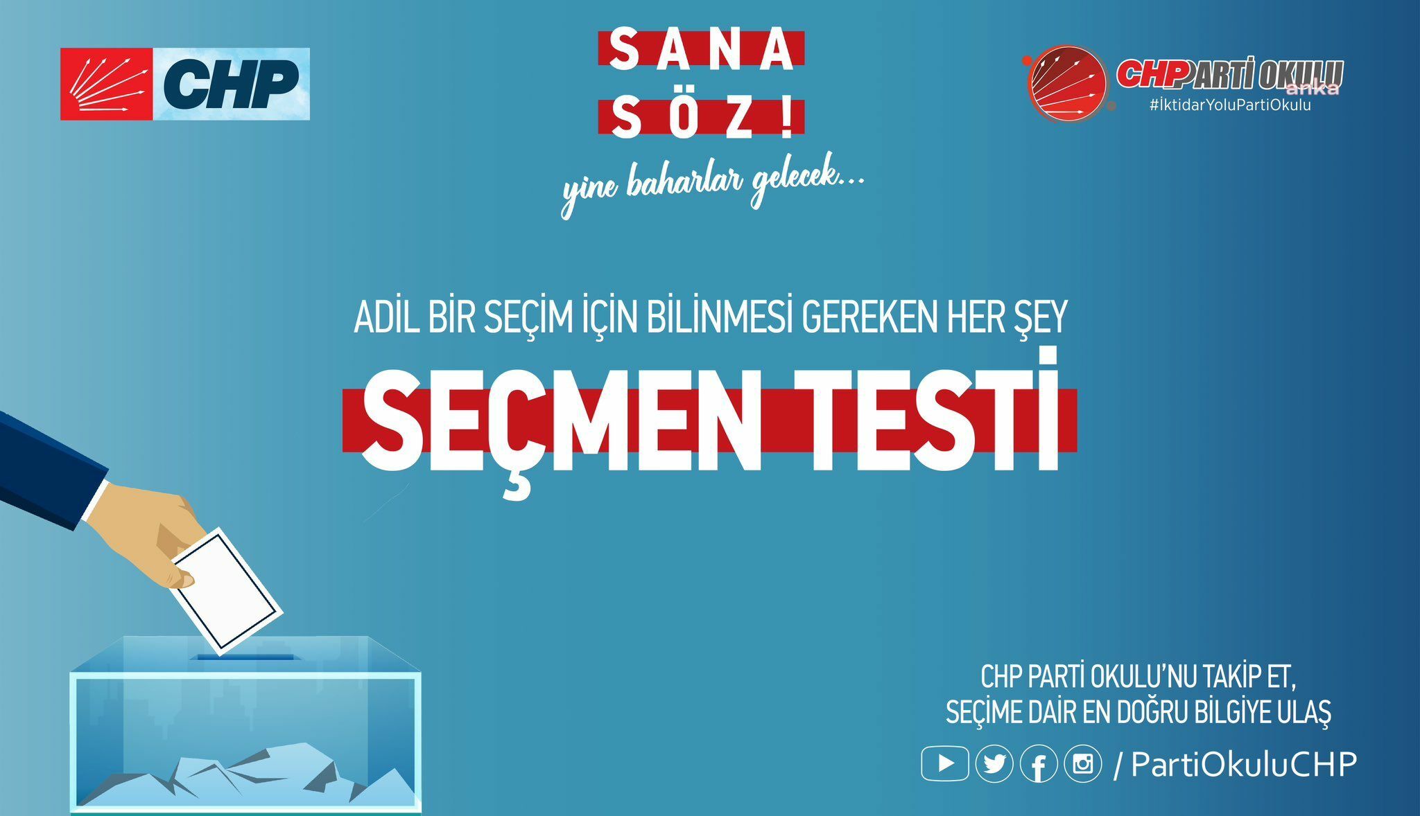 CHP Parti Okulu, seçmenlerin 14 Mayıs’ta yapılacak cumhurbaşkanı ve milletvekili