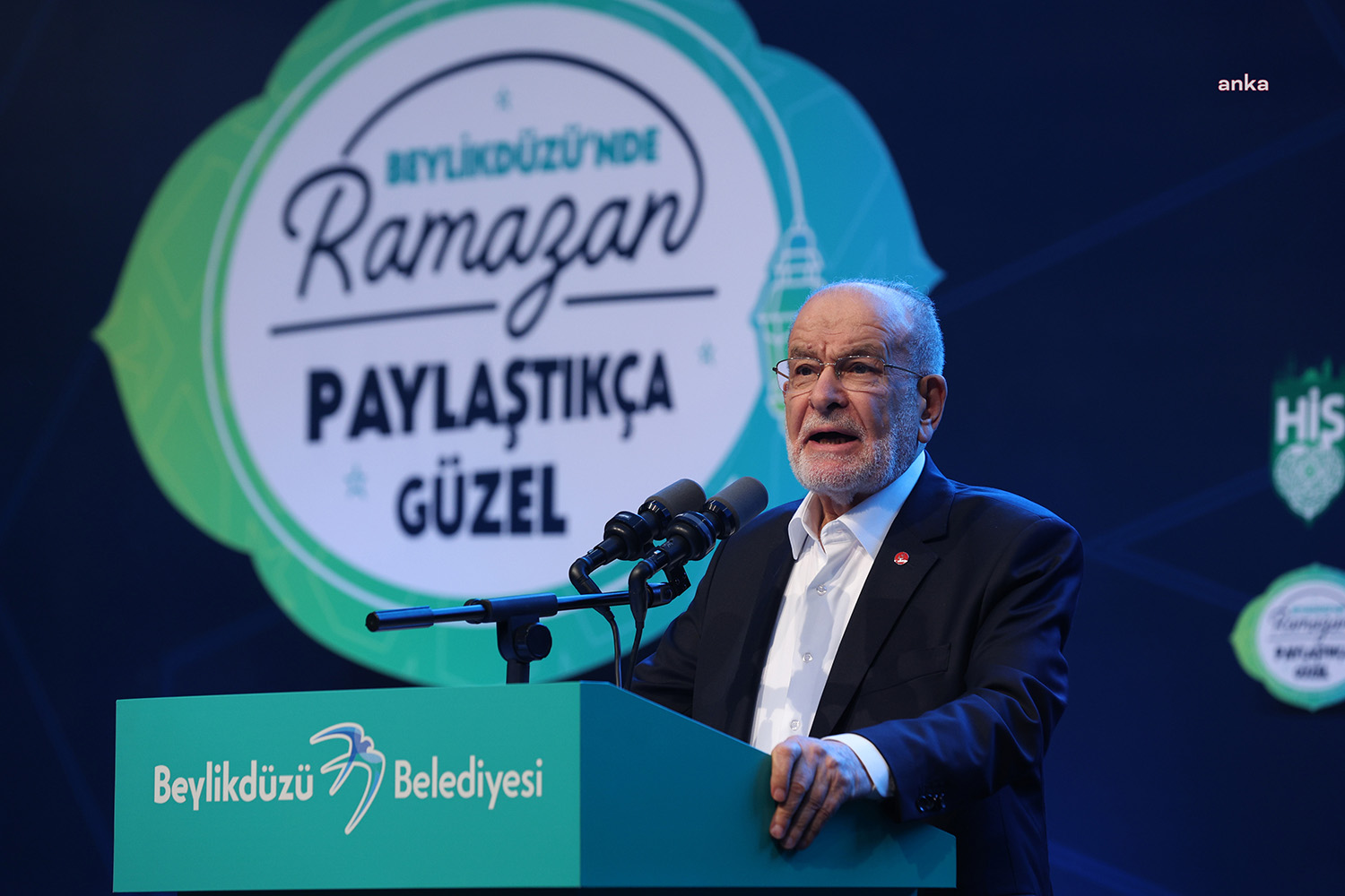 Saadet Partisi Genel Başkanı Temel Karamollaoğlu, Beylikdüzü Kadir Gecesi İftar