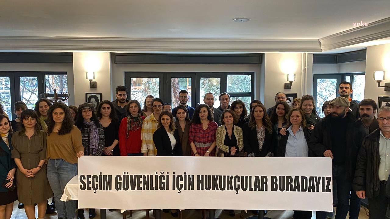 Ankara’da 6 avukat örgütü, ortak açıklama yaparak, seçimlerin güvenliğini sağlamak