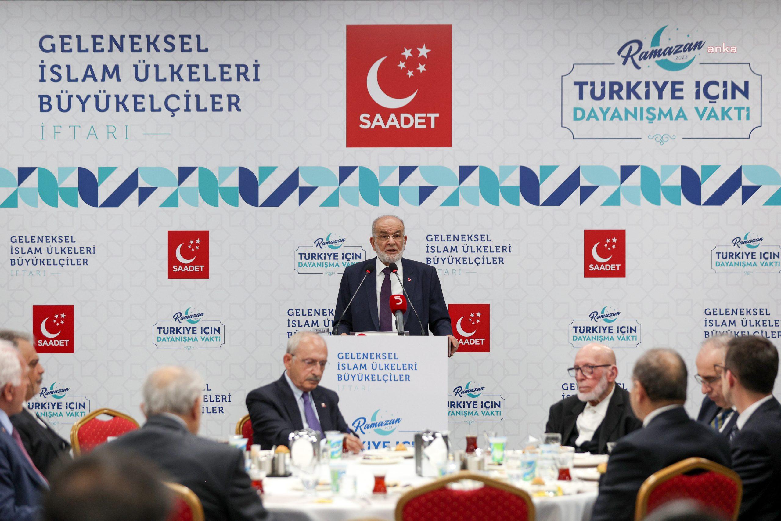 Saadet Partisi Genel Başkanı Temel Karamollaoğlu, “Sadece Filistin değil, maalesef