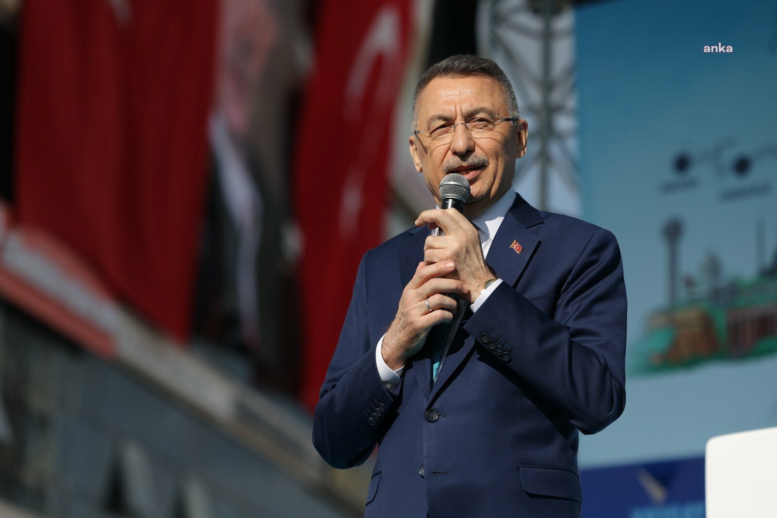 Cumhurbaşkanı Yardımcısı Fuat Oktay, Cumhurbaşkanı ve AKP Genel Başkanı Recep