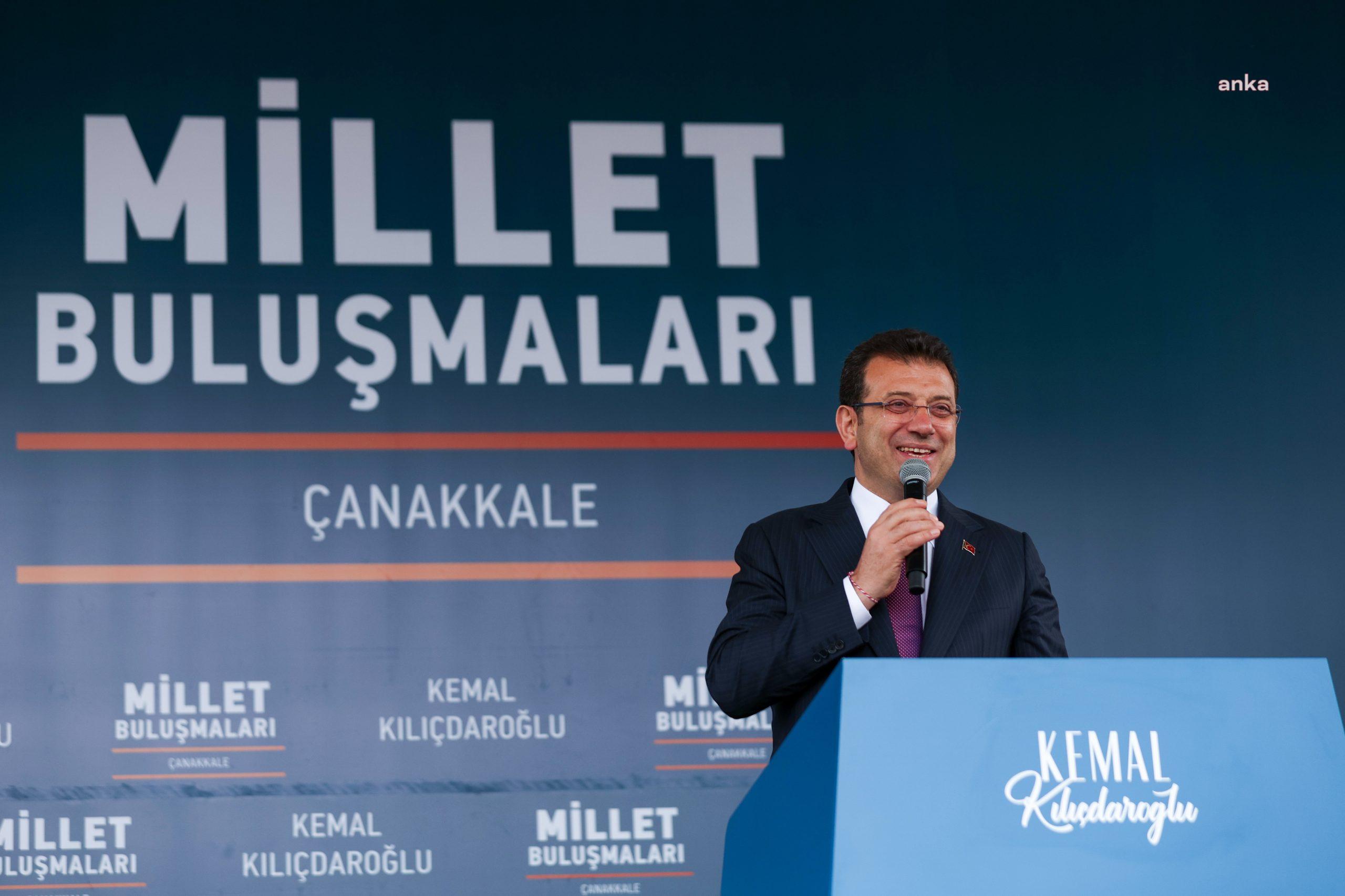 İstanbul Büyükşehir Belediye Başkanı Ekrem İmamoğlu, Cumhurbaşkanı Adayı Kemal Kılıçdaroğlu’nun