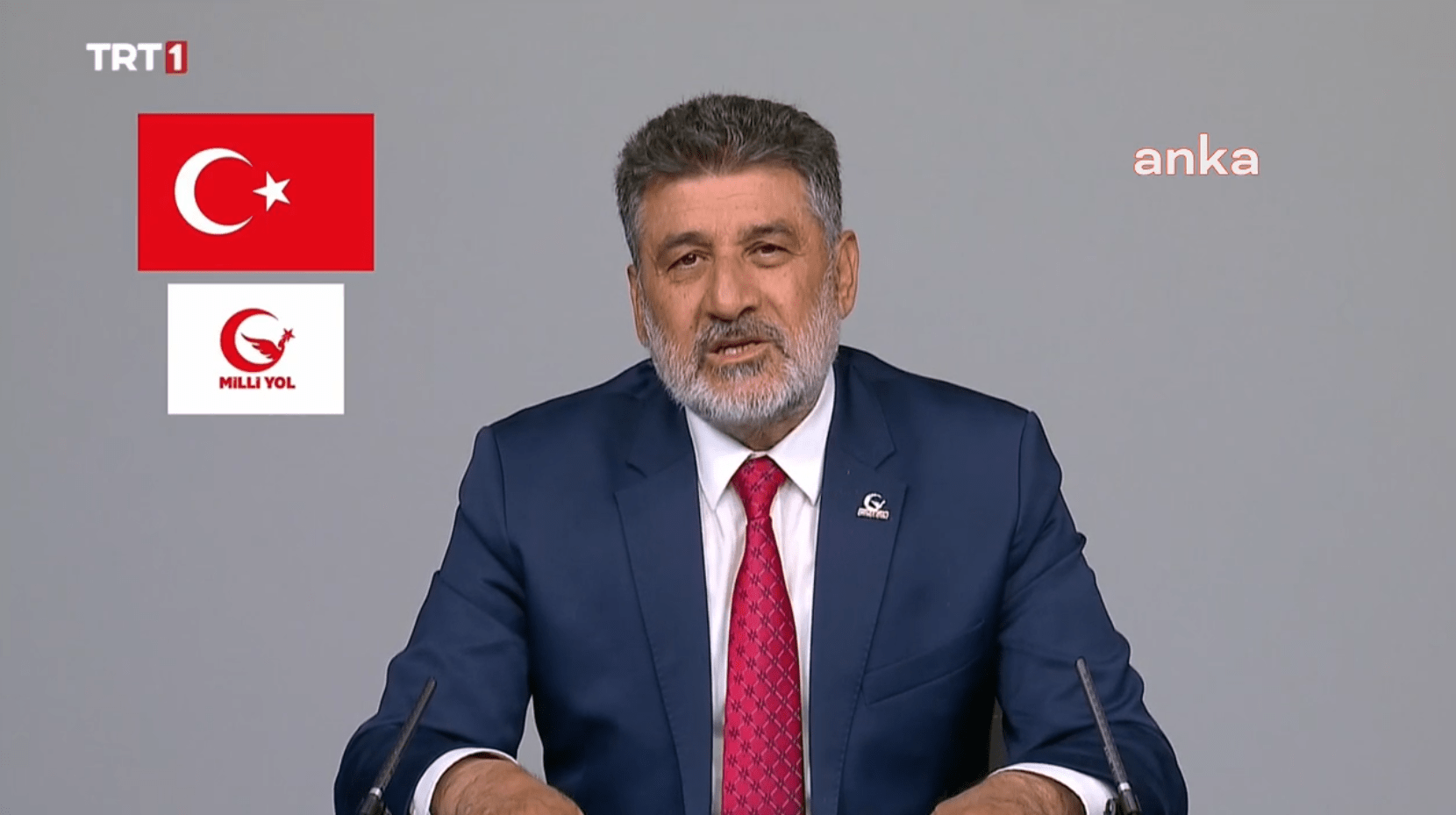 Milli Yol Partisi Genel Başkanı Remzi Çayır, TRT’de yaptığı propaganda