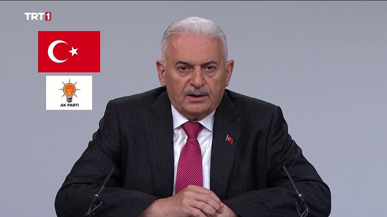 AKP Genel Başkanvekili Binali Yıldırım, TRT’de yayınlanan propaganda konuşmasında; “Kamuya