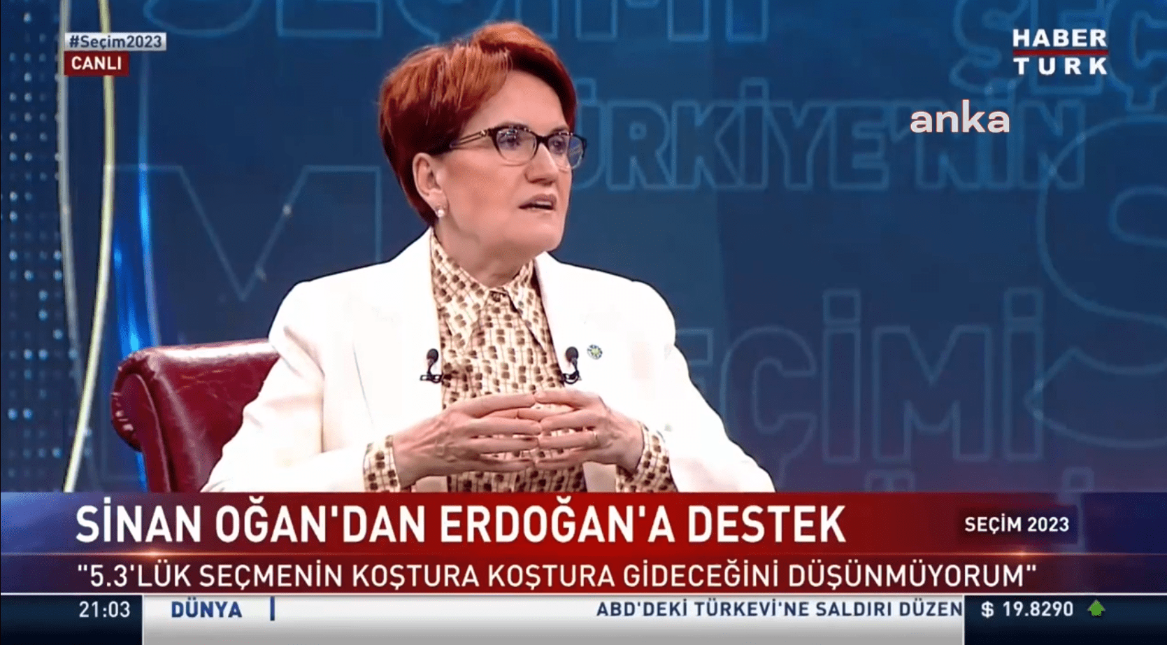 İYİ Parti Genel Başkanı Meral Akşener, Sinan Oğan’ın Cumhurbaşkanlığı seçimi