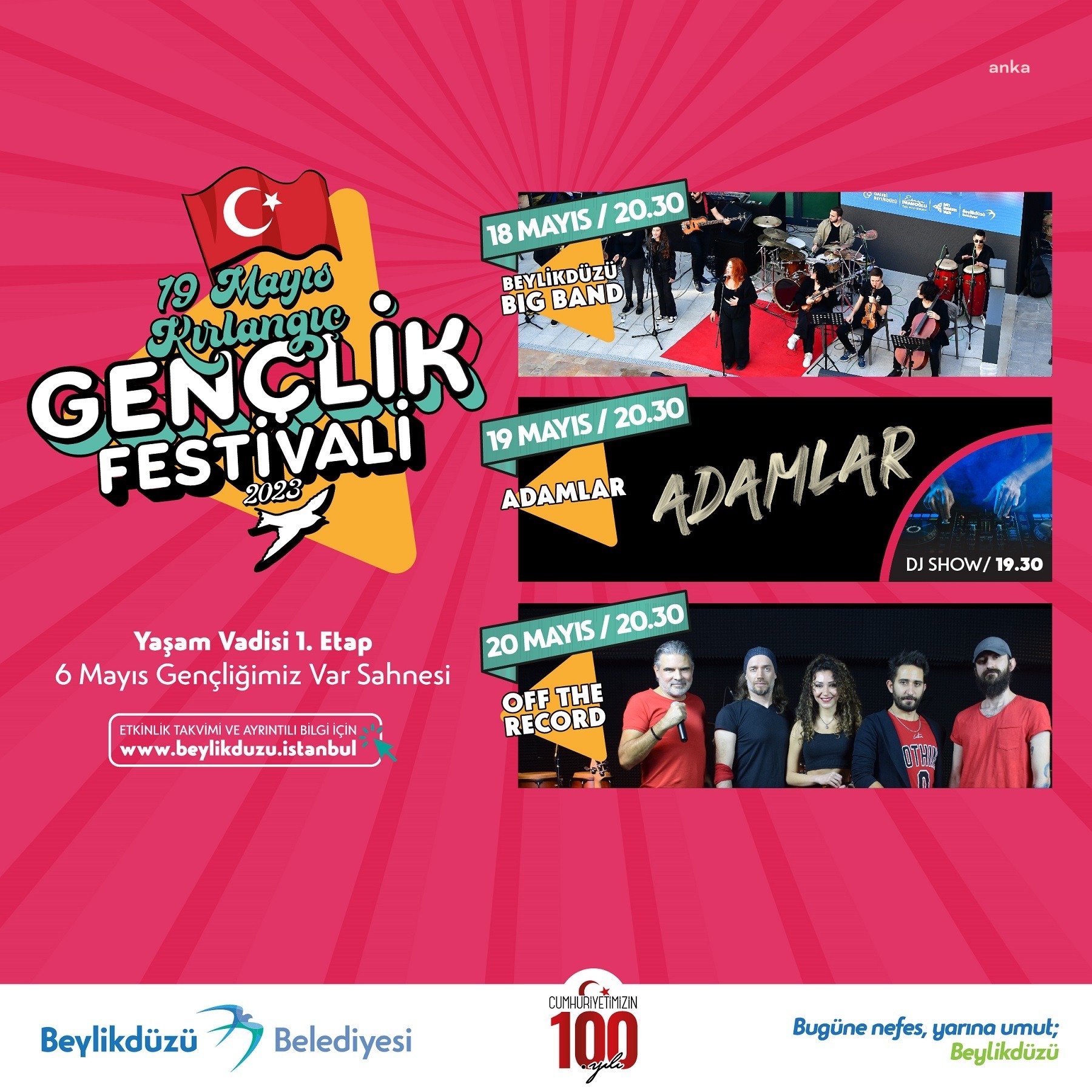 Beylikdüzü Belediyesi tarafından 17-21 Mayıs günleri arasında düzenlenecek Kırlangıç Gençlik