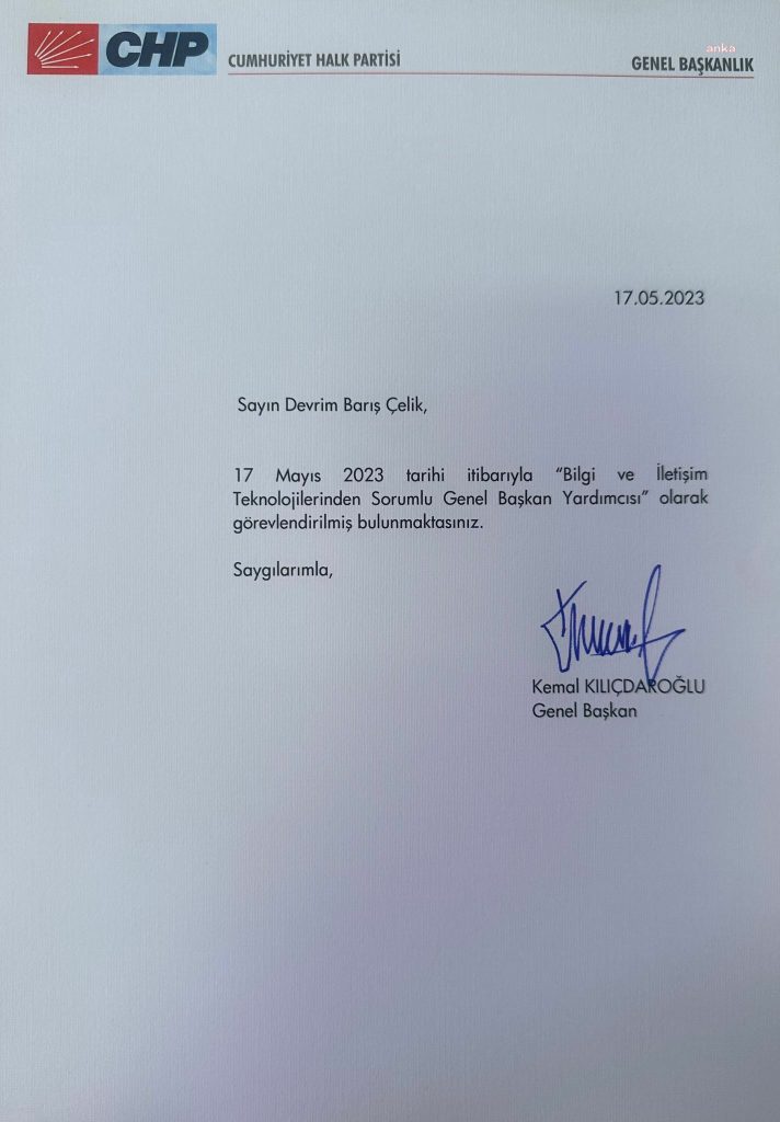 devrim-baris-celik-bilgi-ve-iletisim-teknolojilerinden-sorumlu-chp-genel-baskan-yardimcisi-oldu